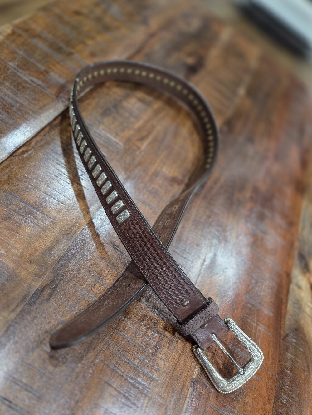 Nocona Leather Retro Belt Size 40